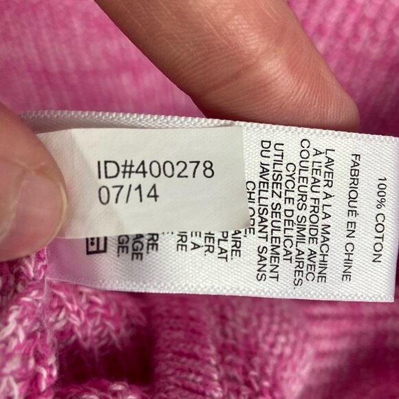 Express Pink V-Neck Knit Sweater 3/4 Sleeves Size Medium Top‎ Short Sleeve Boho - Picture 8 of 8